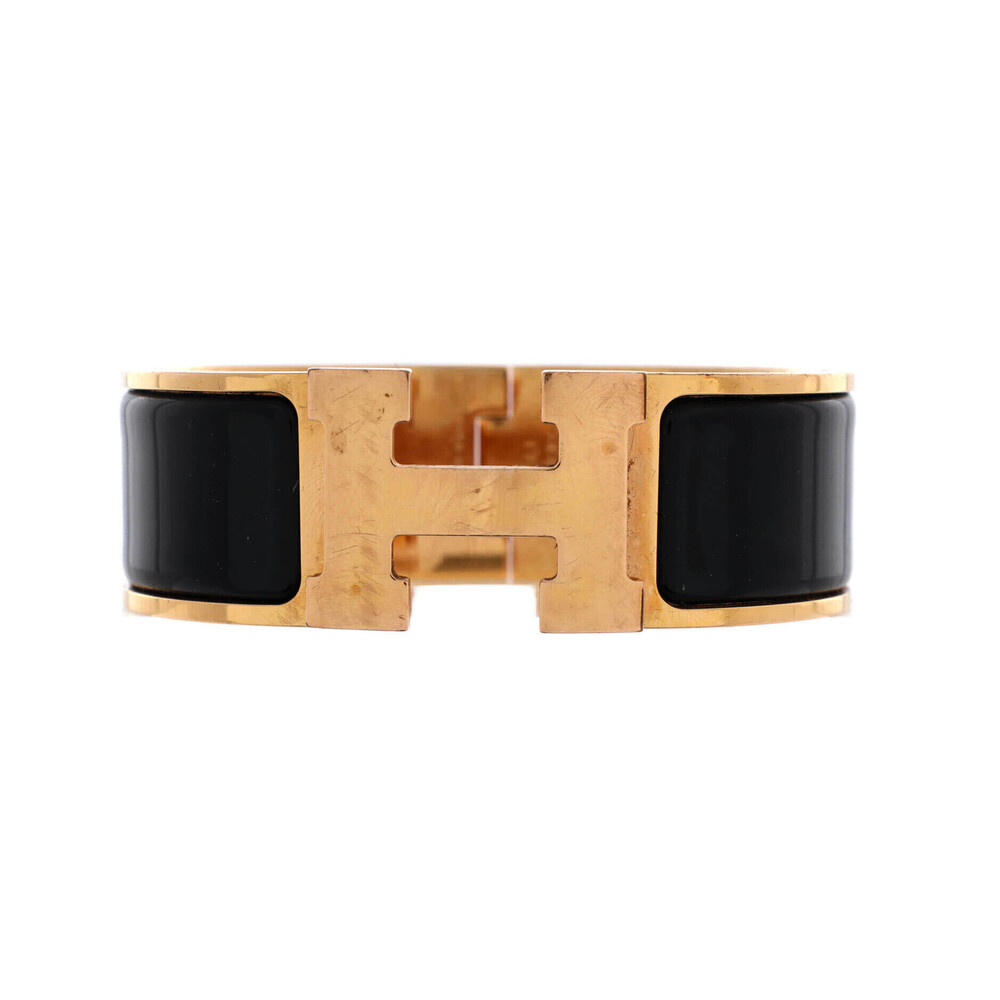 Hermes Wide Clic H Bracelet Enamel